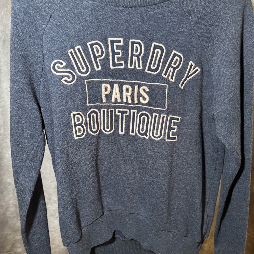 Superdry Paris Boutique Blue Sweatshirt